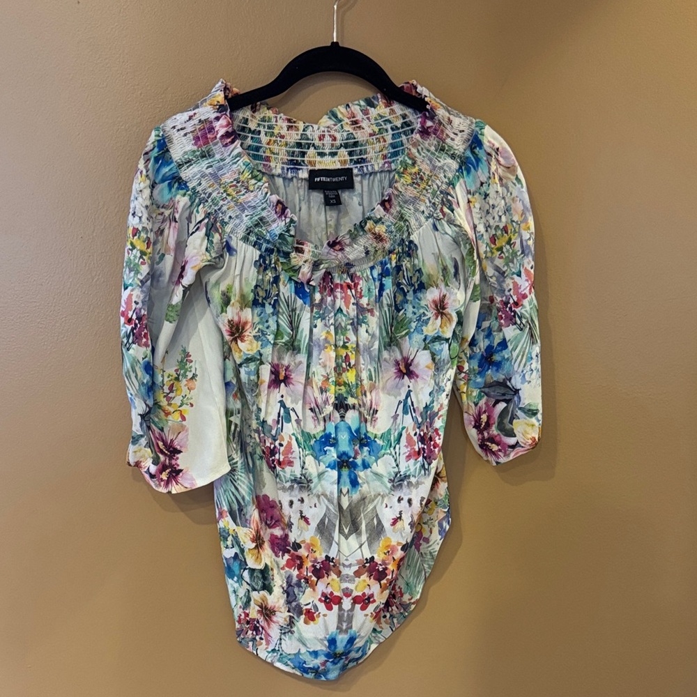 Fifteen Twenty Multicolor Floral Blouse
